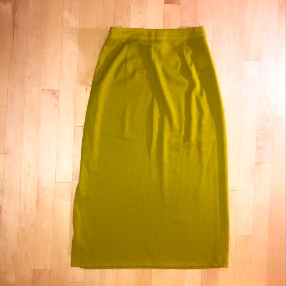 Retro Lime Green Pencil Skirt